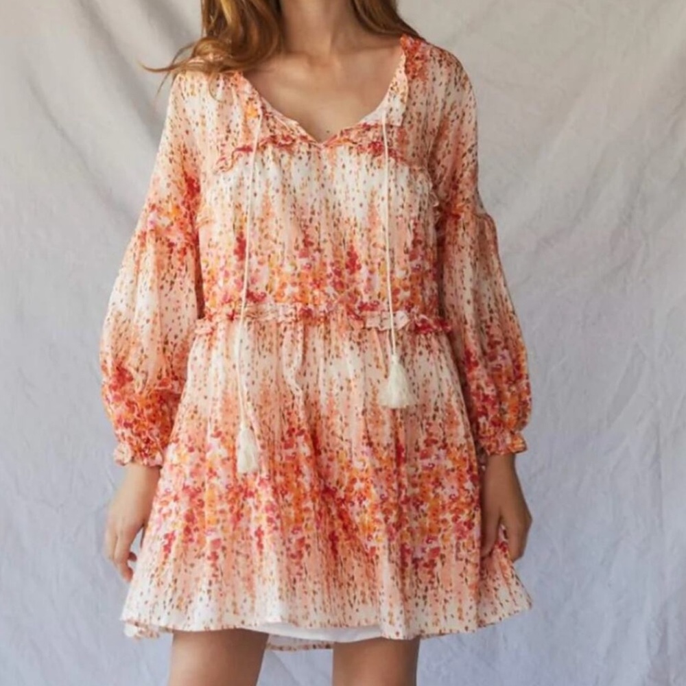 Christy Dawn The Adeline Dress in Sunset Gladiola Size Medium Boho Cottagecore